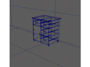 Desk Table 3D Model