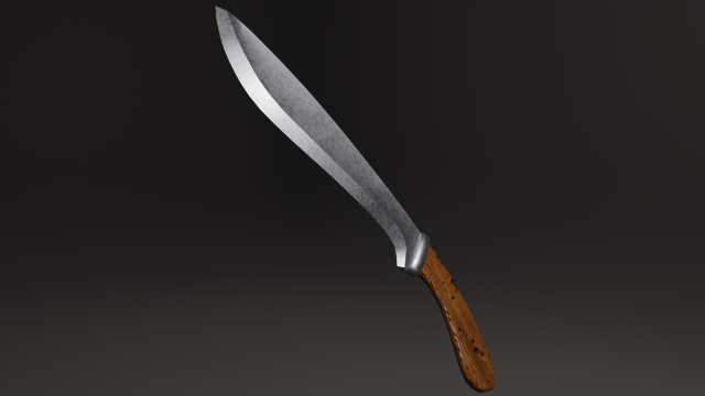 Machete 3D 모델 .c4d .max .obj .3ds .fbx .stl .blend 