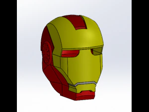 IRON MAN HEAD 3D Print Model