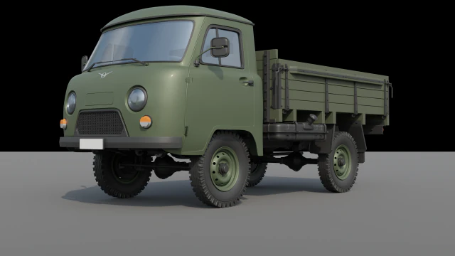 UAZ 3303 3D Print Model .c4d .max .obj .3ds .fbx .stl .blend 