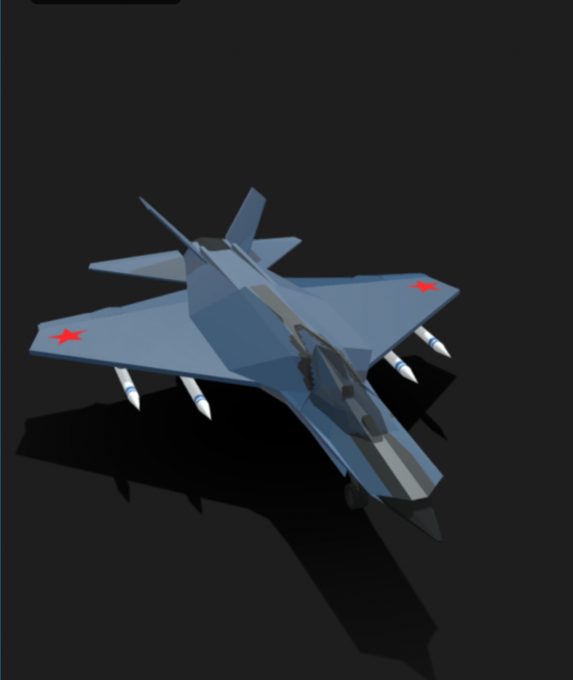 Low-poly MIG-21 3D 模型 .c4d .max .obj .3ds .fbx .stl .blend 