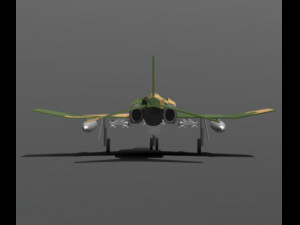 Low-poly F-4 Phantom 3D Model