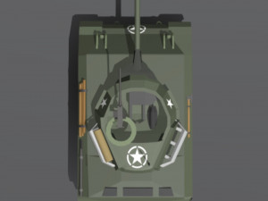 Low-poly M18 Hellcat 3D Model