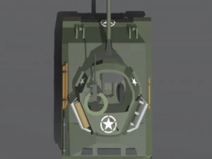 Low-poly M18 Hellcat 3D Model
