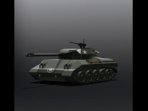 Low-poly M18 Hellcat 3D Model