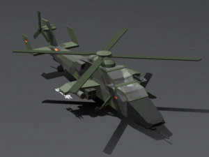 Tigre LowPoly Eurocopter Modelo 3D