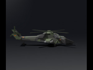 LowPoly Eurocopter tiger Model 3D