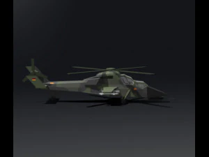 LowPoly Eurocopter tiger 3D Model