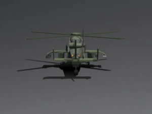 LowPoly Eurocopter tiger 3D Model