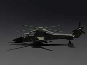 LowPoly Eurocopter tiger Model 3D
