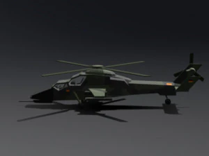 LowPoly Eurocopter tiger 3D Model