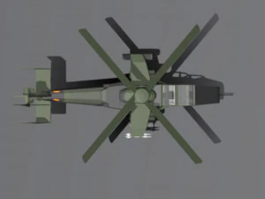 LowPoly Eurocopter tiger 3D Model