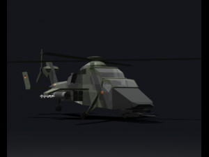 LowPoly Eurocopter tiger Model 3D