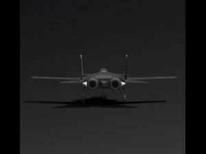 Su47 a basso numero di poligoni Modello 3D