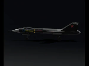 Su47 a basso numero di poligoni Modello 3D