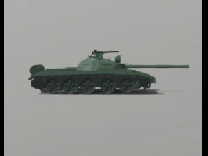 로우 폴리 T-62 3D 모델