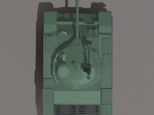 Low poly T-62 3D Model