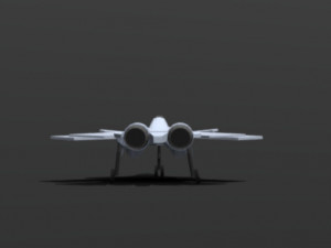 Low-poly X-02 Strike wyvern 3D Model