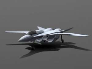 Low-poly X-02 Strike wyvern 3D Model