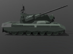 Low-poly Flakpamzer gepard Modello 3D