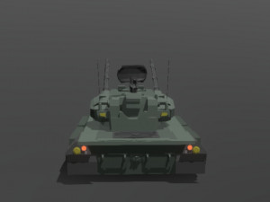Low-poly Flakpamzer gepard Modello 3D