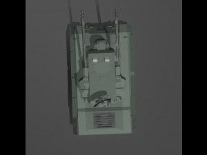 Low-poly Flakpamzer gepard Modello 3D
