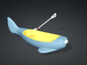 canoa bebe Modelo 3D