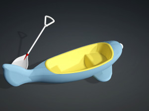 Baby canoa 3D 模型