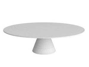 Oscar Large Circular Coffee Table 3D Model