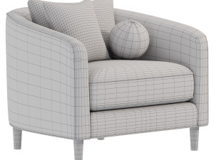 Remmy Upholstered Armchair 3D 模型