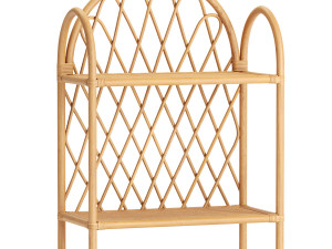 Rattan display shelf 3D Model
