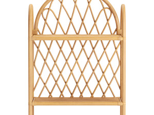 Rattan display shelf Modèle 3D