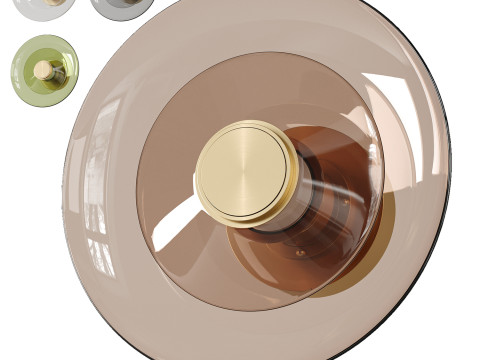 Luna A Disc Sconce Modello 3D
