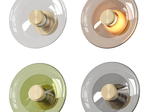 Luna A Disc Sconce 3D Model