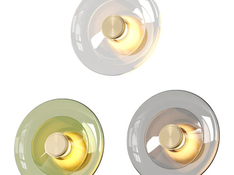 Luna A Disc Sconce 3D Model