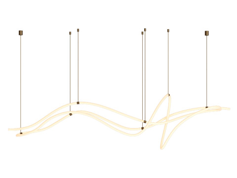 Modern Custom Linear Led Pendant 3D Модель