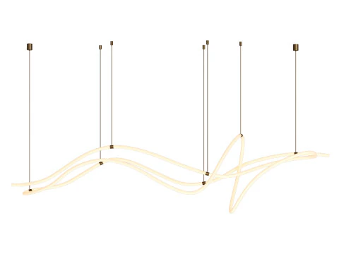 Modern Custom Linear Led Pendant 3D Model