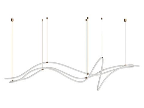 Modern Custom Linear Led Pendant 3D Модель