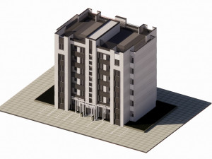 Residential Building Model 3D