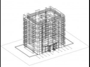 Residential Building Modello 3D