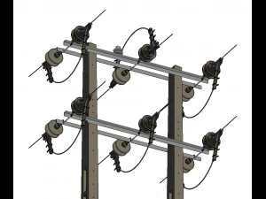 Power Line 3D Model