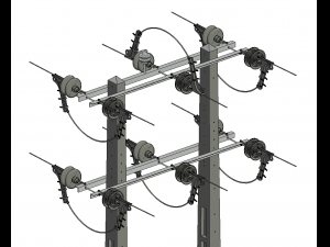 Power Line Model 3D