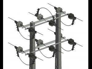 Power Line 3D Model