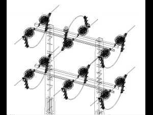 Power Line 3D Model