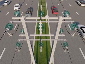 Power Line Model 3D