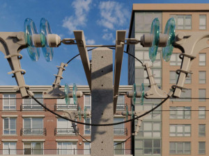 Power Line Model 3D