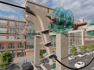 Power Line Model 3D