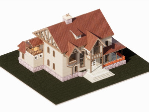Rural house Modello 3D