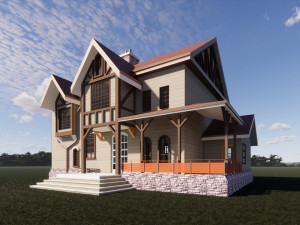 Rural house Modello 3D