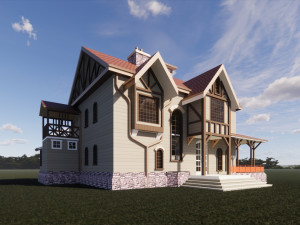 Rural house Modello 3D